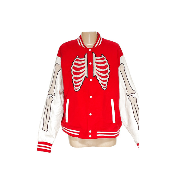 Fashion Nova Men's Red Bomber Jacket XXL - Picture 1 of 4